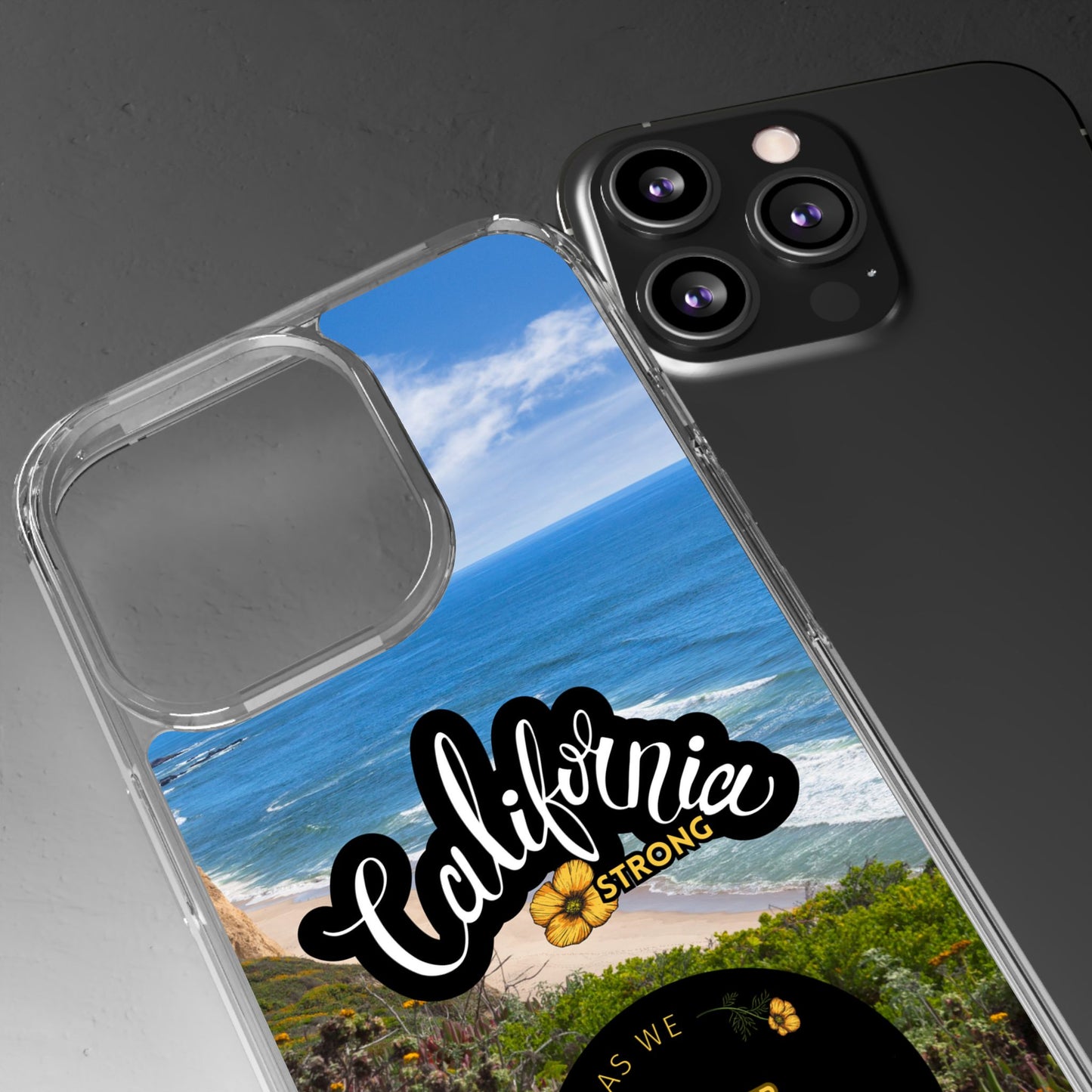 Rebuild California  - Phone Case - Clear Cases with Sunset Design📱