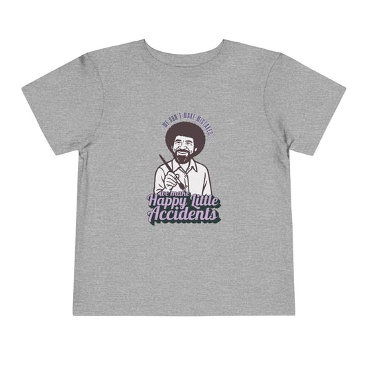 Bob Ross - Unisex Toddler/Kid - Front  Print on Light & Dark Tees 👕