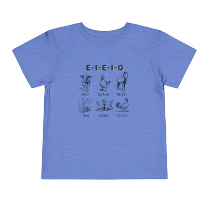 E-I-E-I-O - Unisex Toddler/Kid - Front Print on Light & Dark Tees 👕
