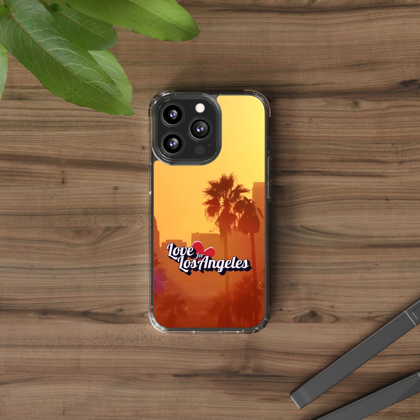 Love 4 Los Angeles  - Phone Case - Clear Cases with Sunset Design📱