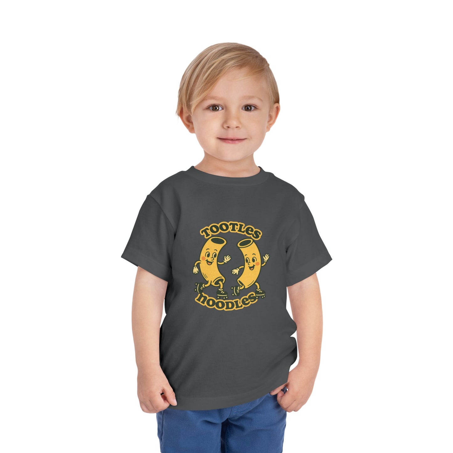 Tootles Noodles - Unisex Toddler/Kid - Front  Print on Light & Dark Tees 👕