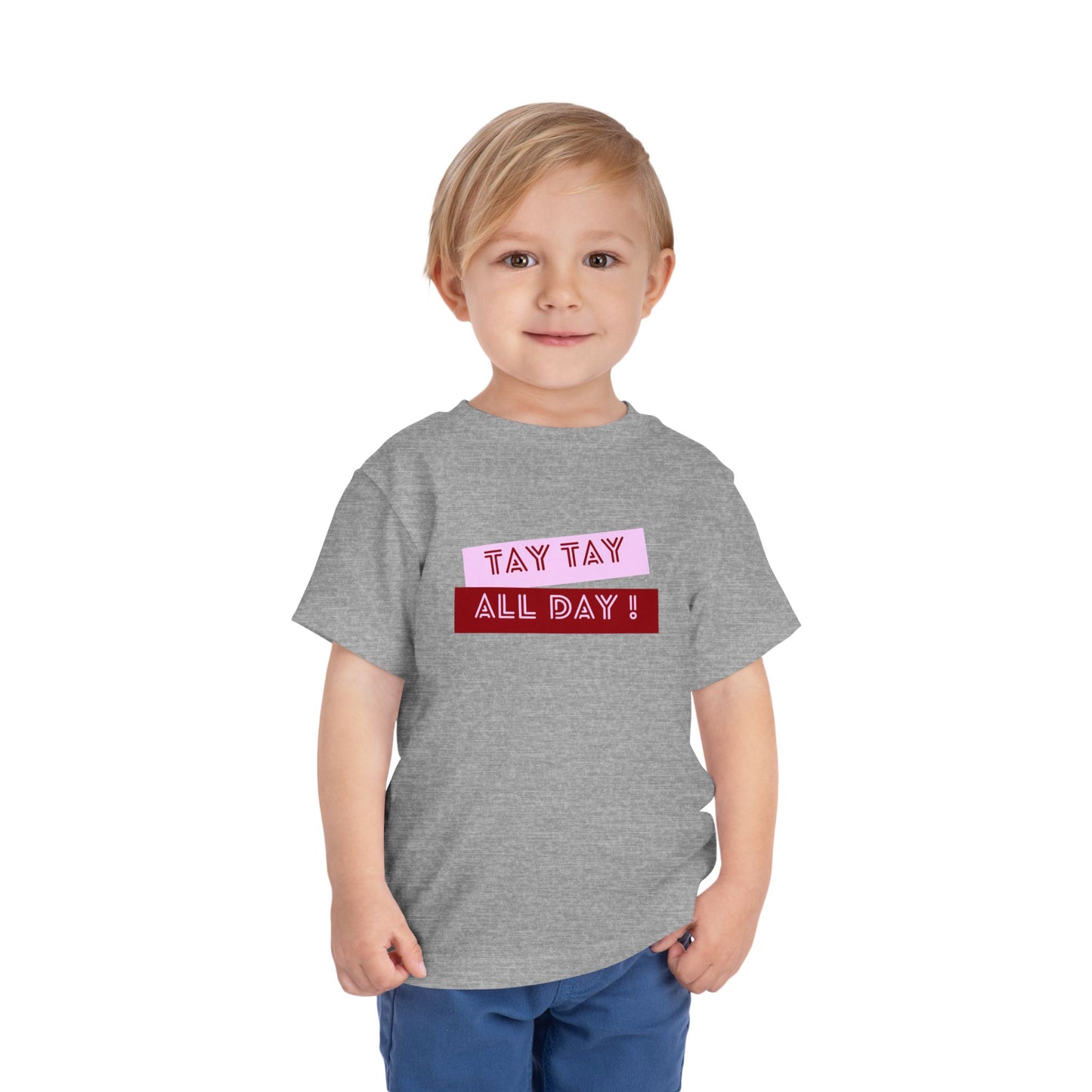 Tay Tay All Day - Unisex Toddler/Kid - Front Print on Light & Dark Tees👕