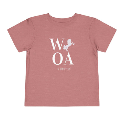WHOA - Unisex Toddler/Kid - Front Print on Light & Dark Tees👕