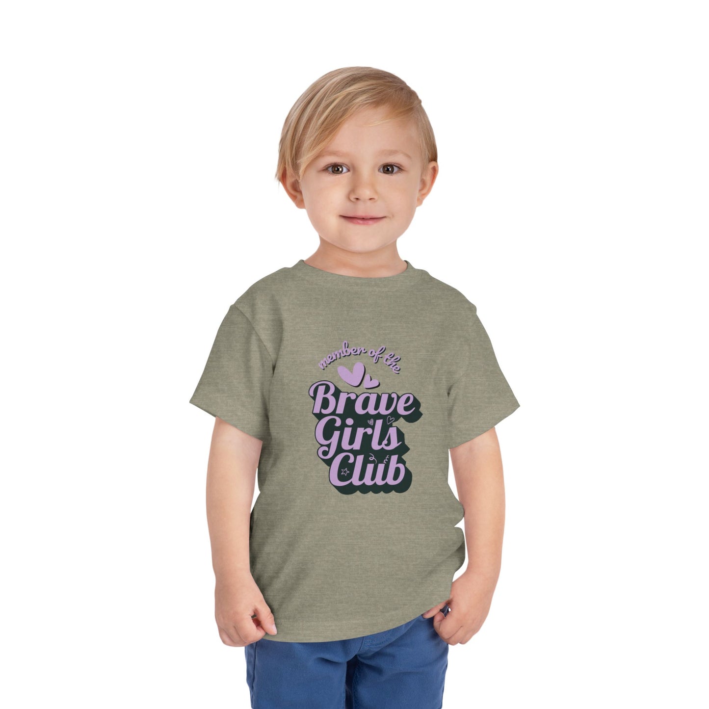 Brave Girls Club - Unisex Toddler/Kid - Front  Print on Light & Dark Tees 👕