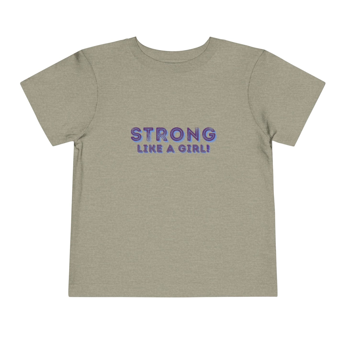 Strong As A Girl - Unisex Toddler/Kid - Front Print on Light & Dark Tees 👕
