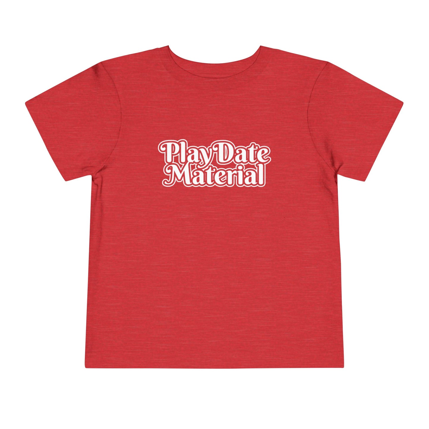 Play Date Material - Toddler/Kid - Front Print on Light & Dark Tees👕