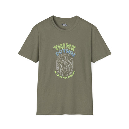 Think Outside - Unisex - On Dark and Light Colored Tee👕