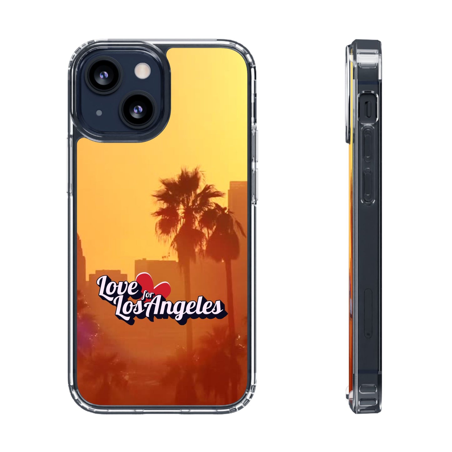 Love 4 Los Angeles  - Phone Case - Clear Cases with Sunset Design📱