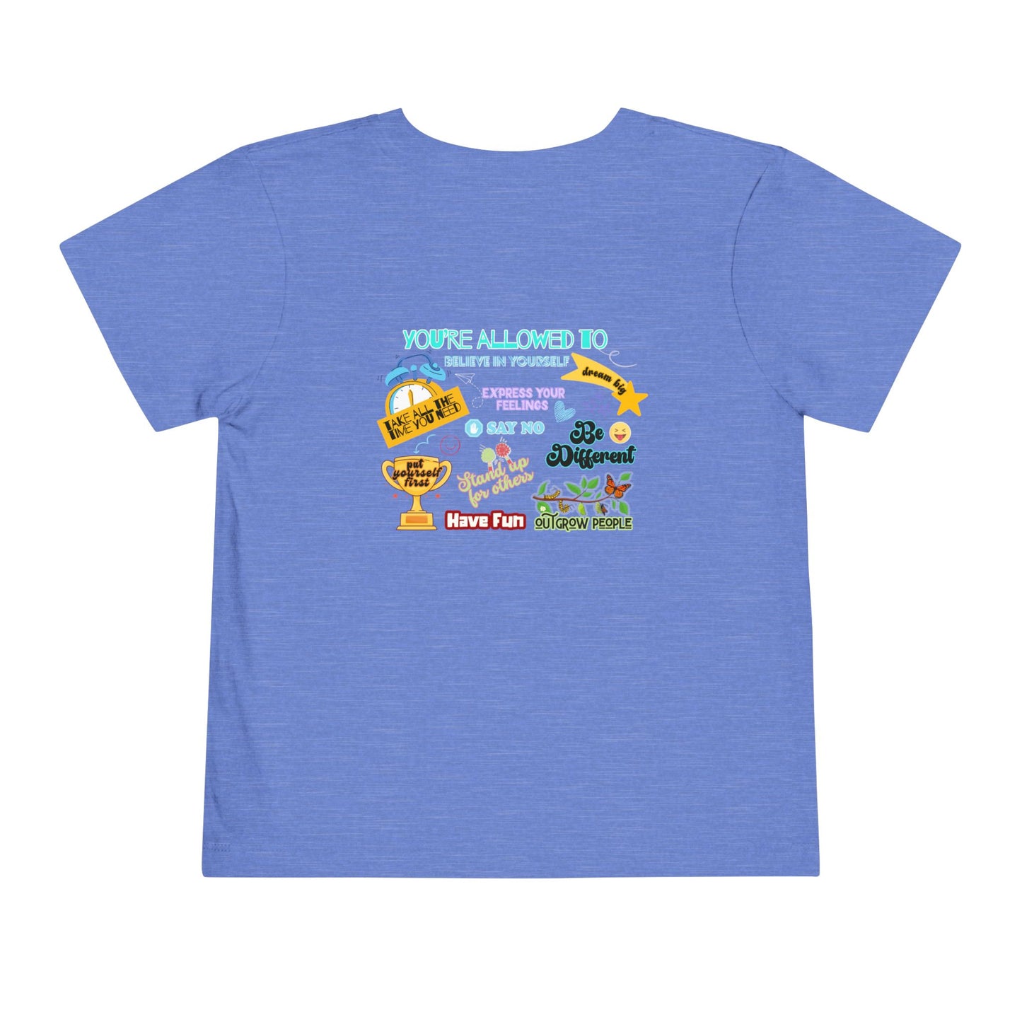 You're Allowed To - Unisex Toddler/Kid - Front & Back Print on Light & Dark Tees👕