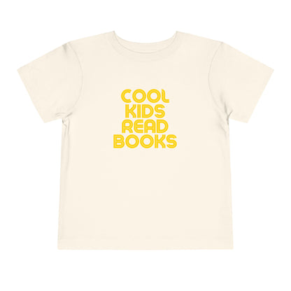 Cool Kids Read Books - Unisex Toddler/Kid - Front Print on Light & Dark Tees👕