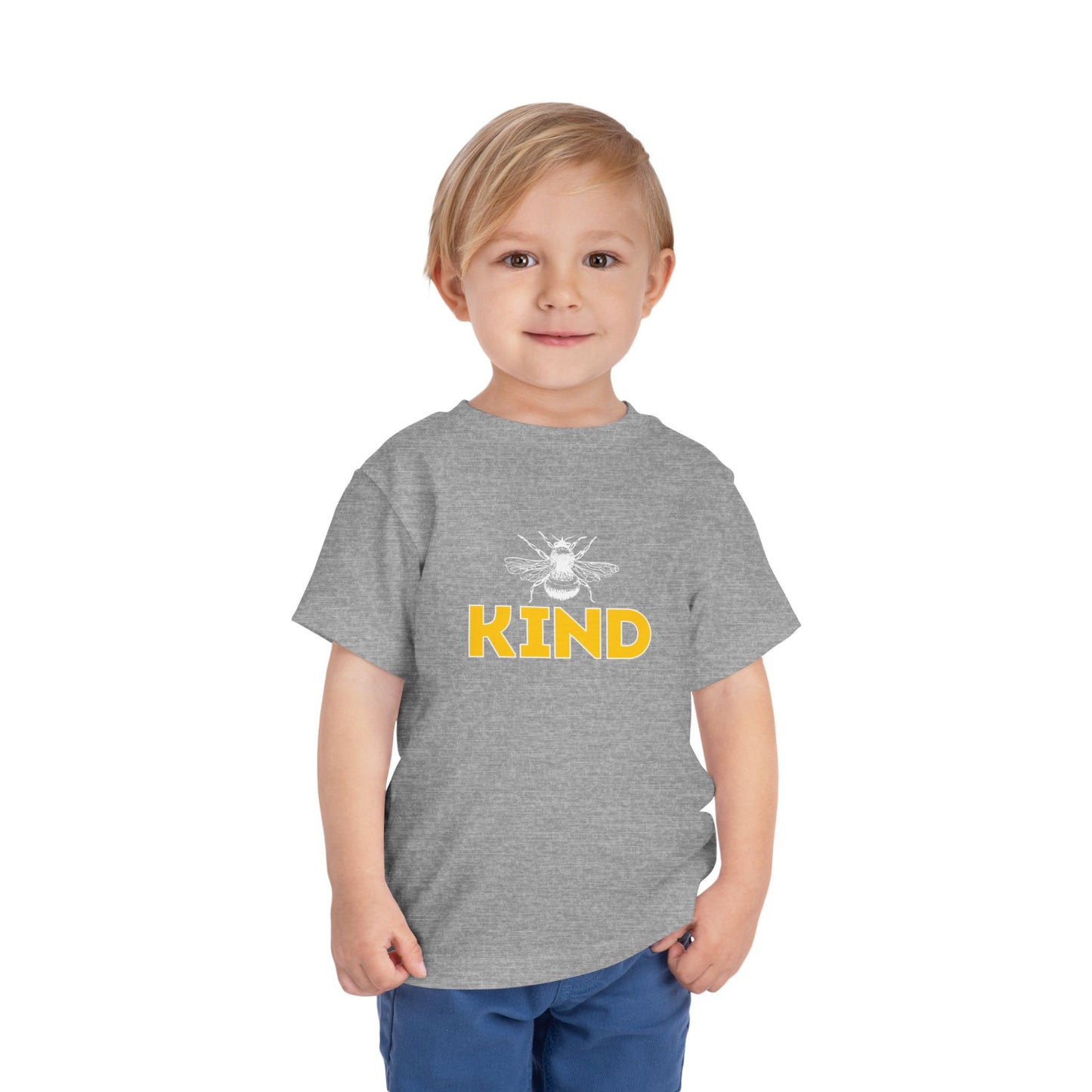 Bee Kind - Unisex Toddler/Kid - Front Print on Light & Dark Tees👕
