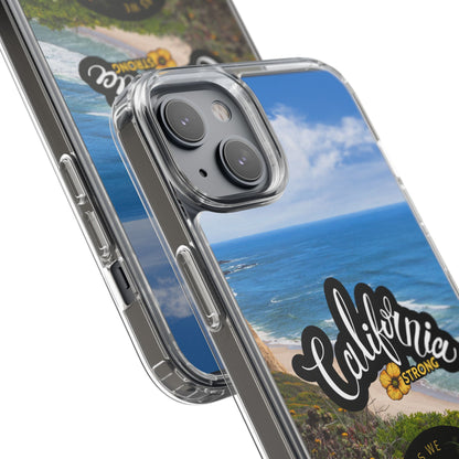 Rebuild California  - Phone Case - Clear Cases with Sunset Design📱