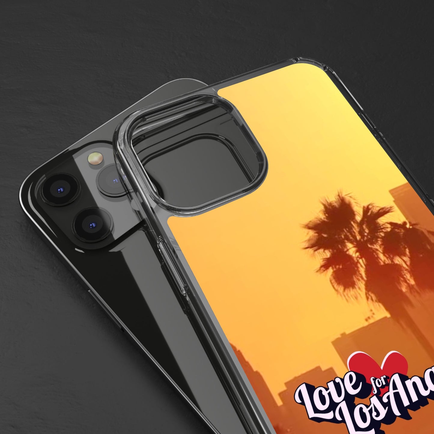 Love 4 Los Angeles  - Phone Case - Clear Cases with Sunset Design📱