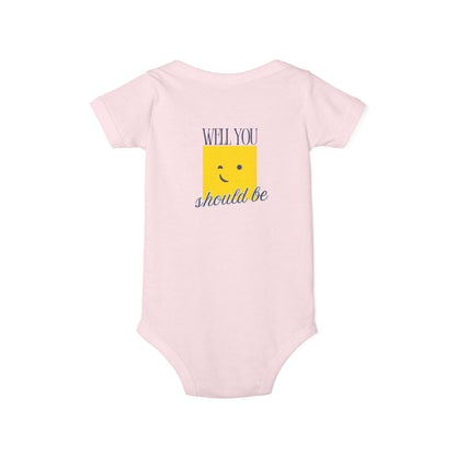 Little Old Me - Unisex Baby - Front & Back Print on Light & Dark Onsies👕
