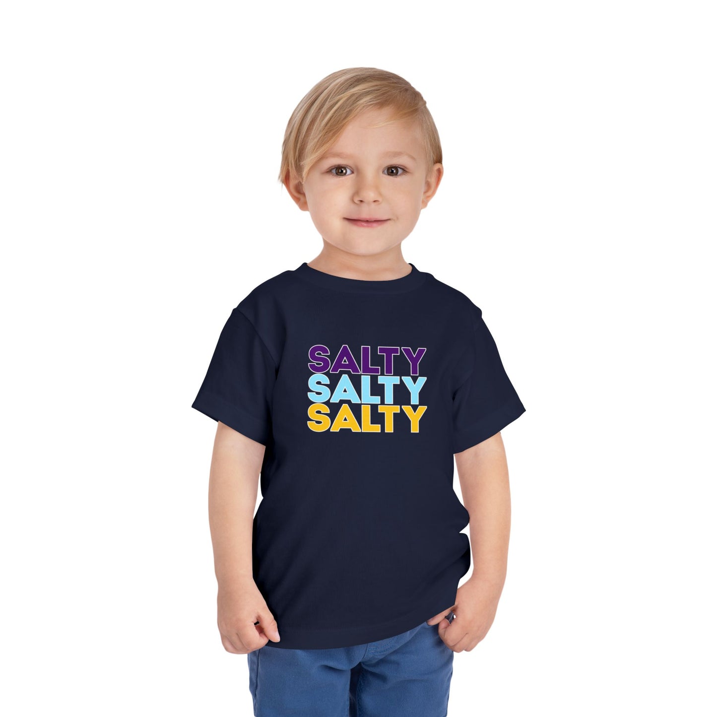 Salty Lil' Stinker - Unisex Toddler/Kid  - Front & Back Print on Light & Dark Tees👕