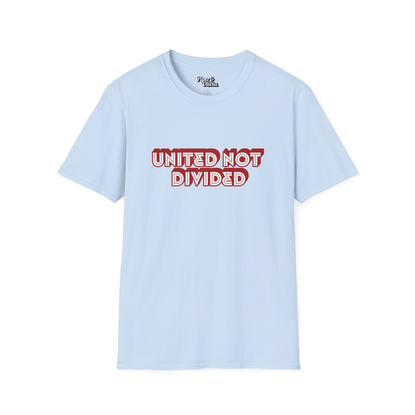 United Not Divided - Unisex - On Dark and Light Colored Tee👕