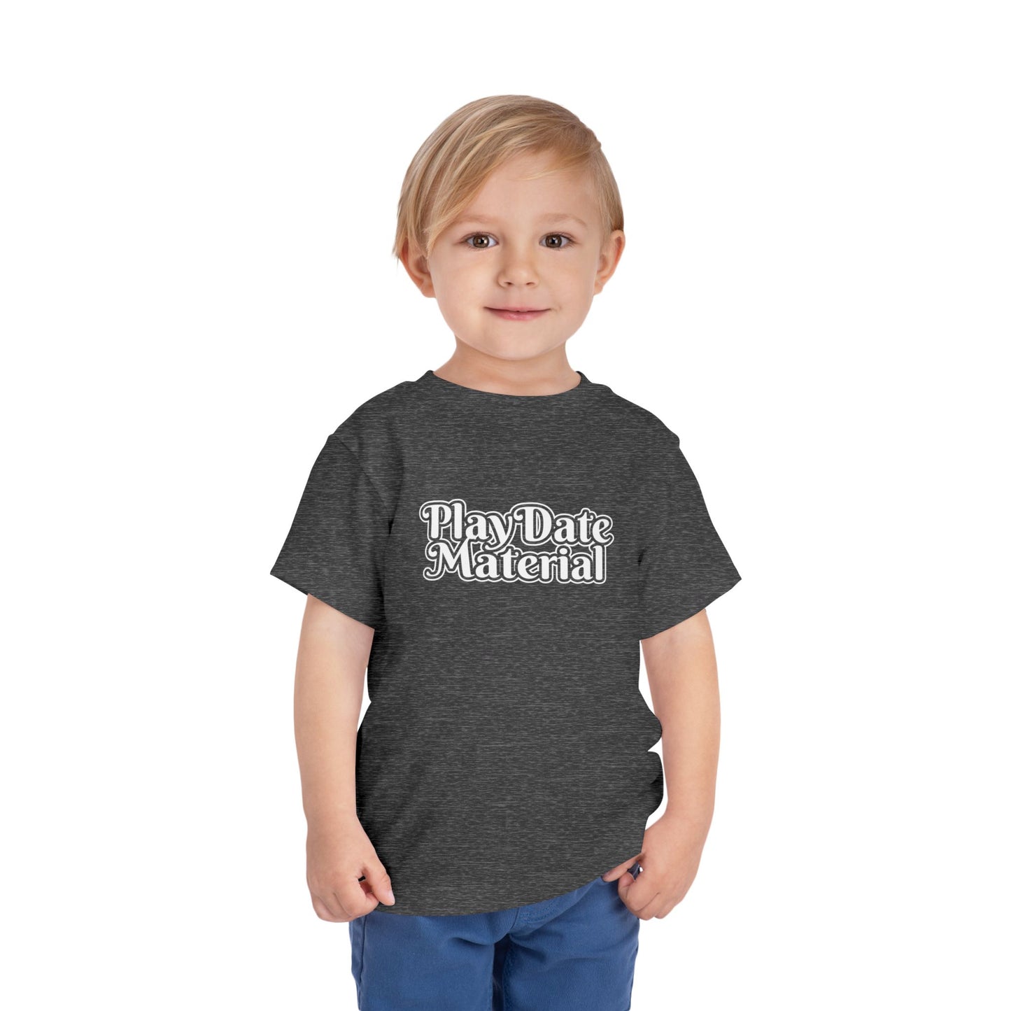 Play Date Material - Toddler/Kid - Front Print on Light & Dark Tees👕