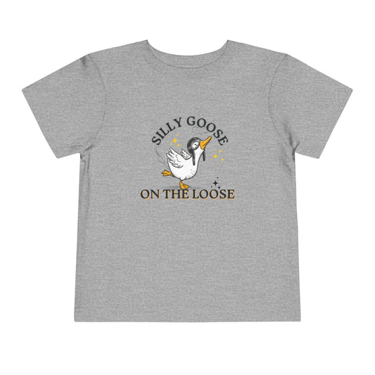 Silly Goose - Unisex Toddler/Kid - Front Print on Light & Dark Tees 👕