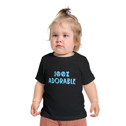 100% Adorable - Unisex Baby/Toddler - on Light & Dark Tees👕