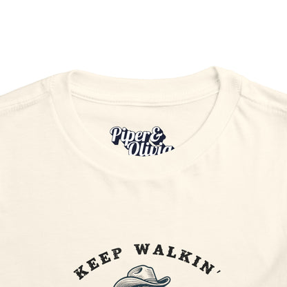 Keep Walkin Cowboy - Unisex Toddler/Kid - Front Print on Light & Dark Tees👕