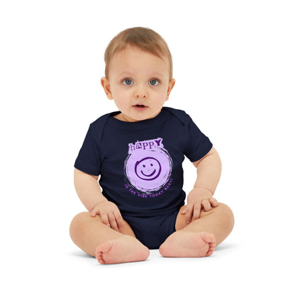 Happy Is The Vibe - Unisex Baby - on Light & Dark Onsies👕