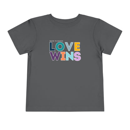 Love Wins - Unisex Toddler/Kid - Front Print on Light & Dark Tees👕