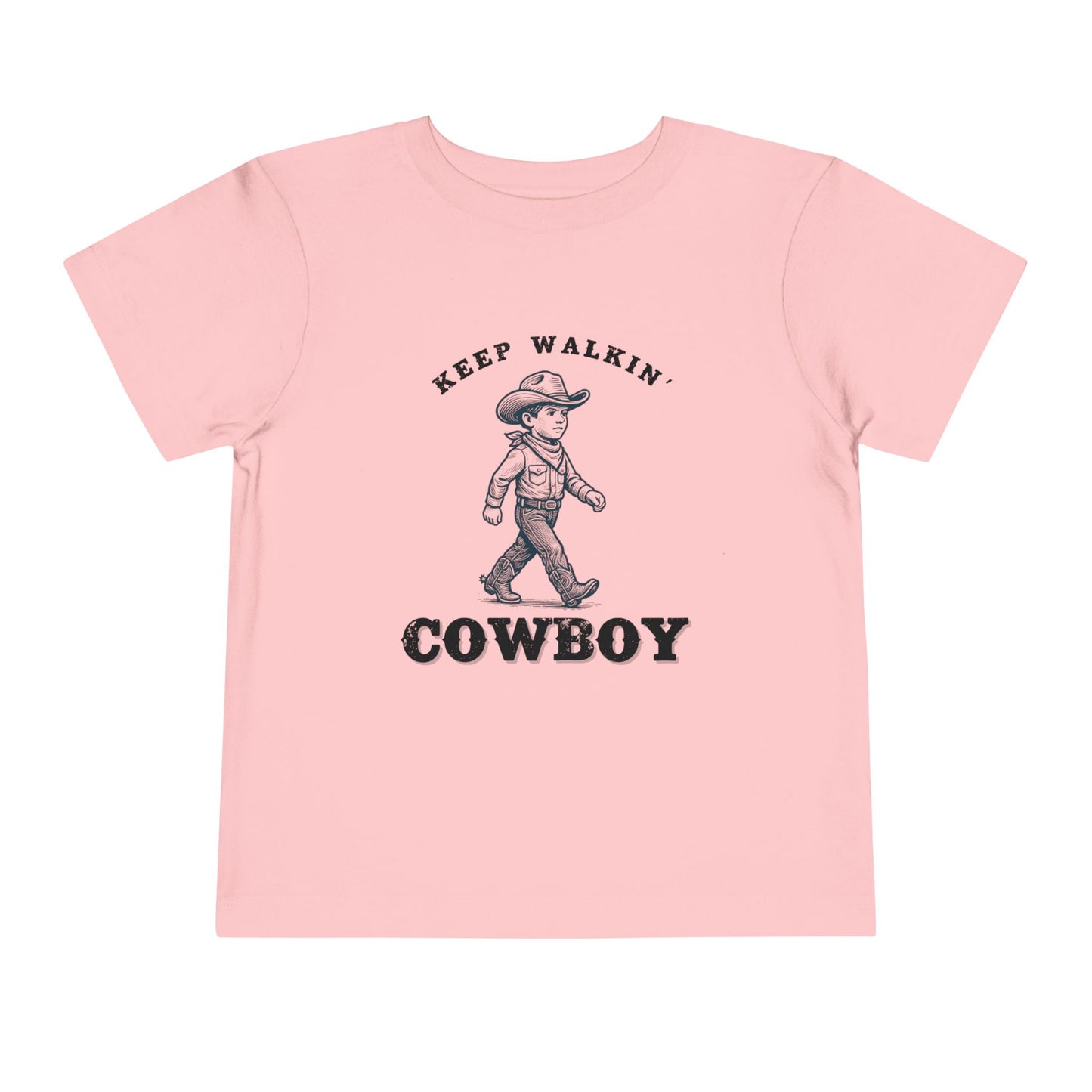 Keep Walkin Cowboy - Unisex Toddler/Kid - Front Print on Light & Dark Tees👕