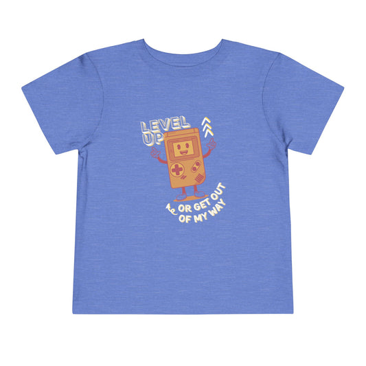 Level Up - Unisex Toddler/Kid - Front  Print on Light & Dark Tees 👕