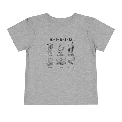 E-I-E-I-O - Unisex Toddler/Kid - Front Print on Light & Dark Tees 👕