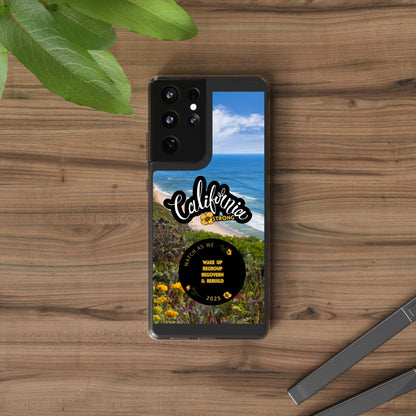 Rebuild California  - Phone Case - Clear Cases with Sunset Design📱