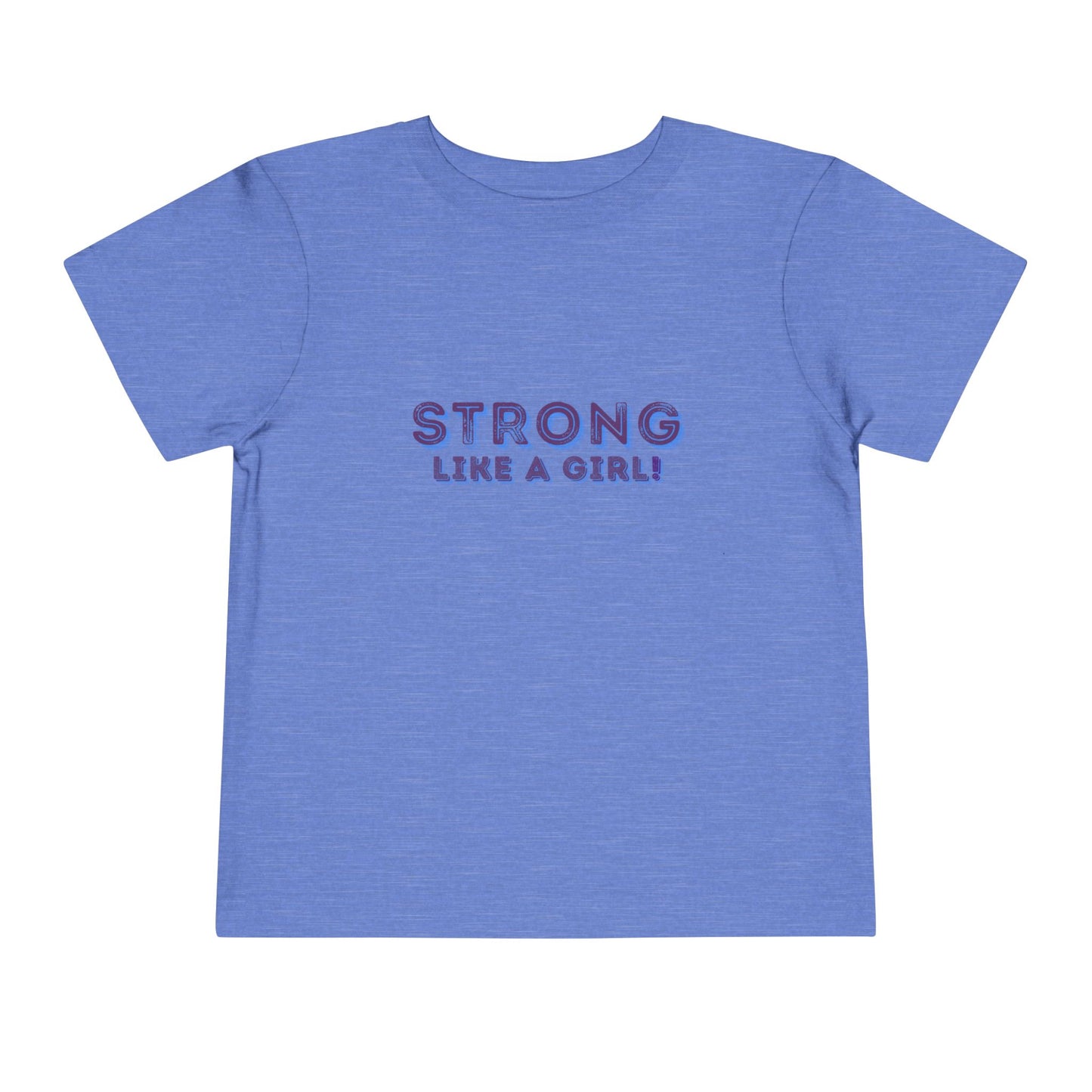 Strong As A Girl - Unisex Toddler/Kid - Front Print on Light & Dark Tees 👕