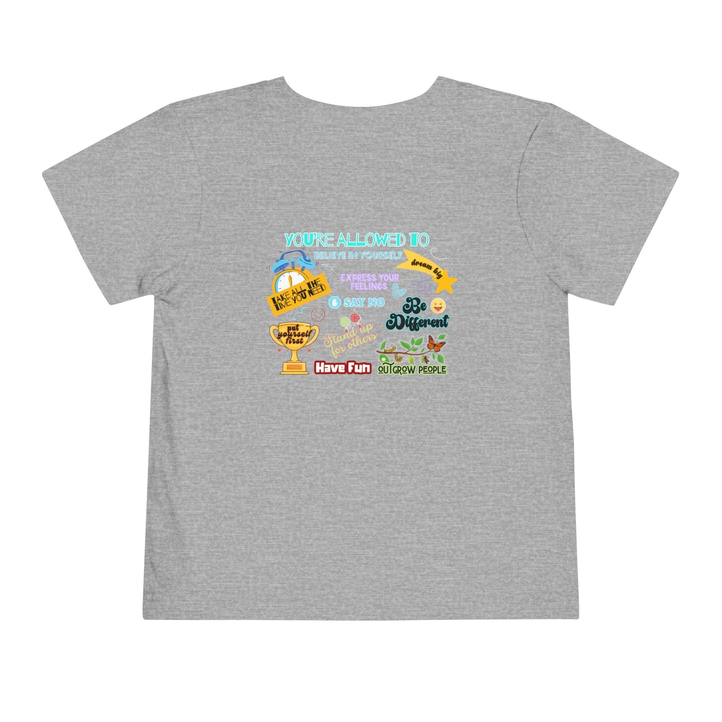 You're Allowed To - Unisex Toddler/Kid - Front & Back Print on Light & Dark Tees👕