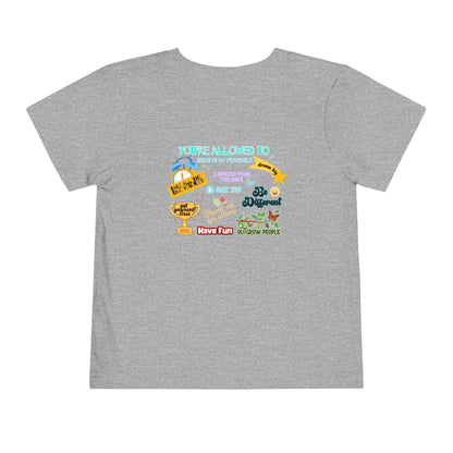You're Allowed To - Unisex Toddler/Kid - Front & Back Print on Light & Dark Tees👕