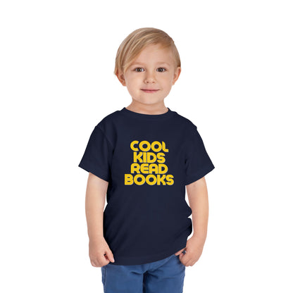 Cool Kids Read Books - Unisex Toddler/Kid - Front Print on Light & Dark Tees👕