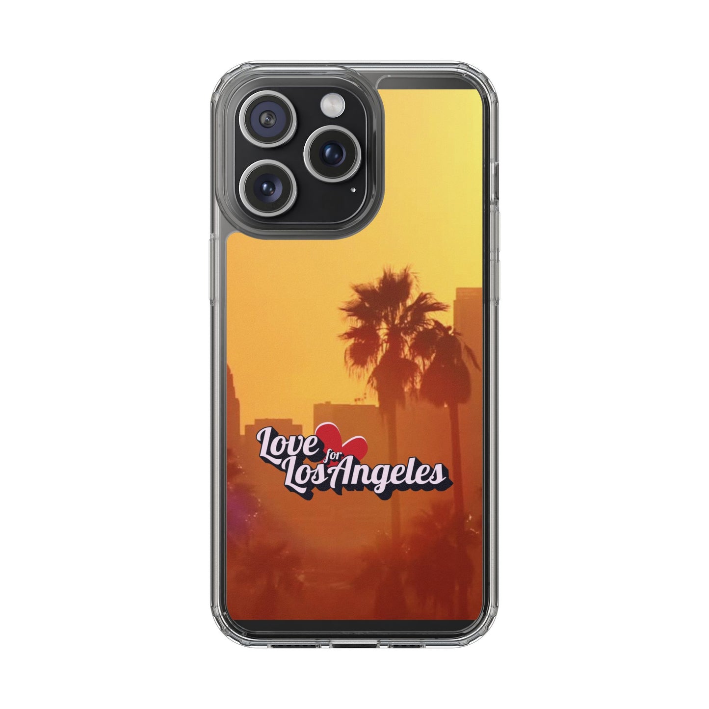 Love 4 Los Angeles  - Phone Case - Clear Cases with Sunset Design📱