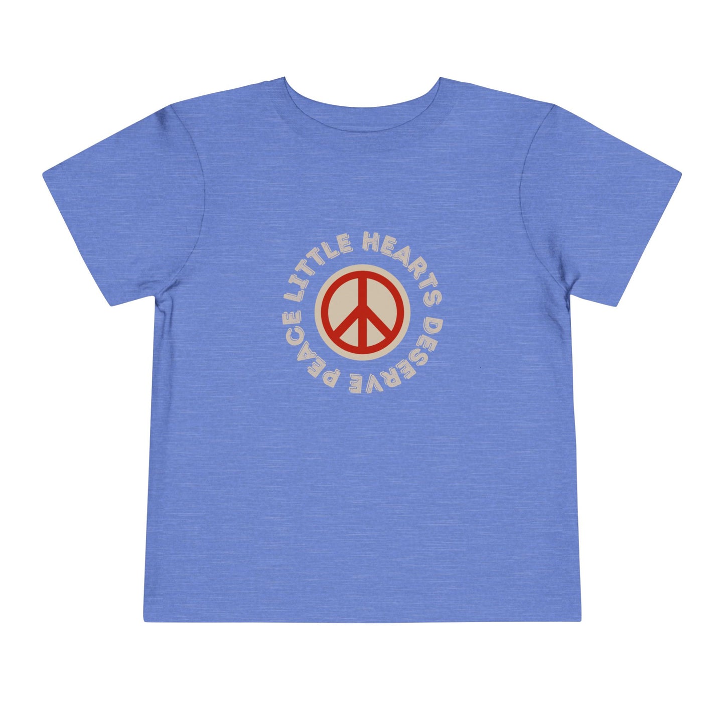 Little Hearts Deserve Peace - Unisex Toddler/Kids - Front Print on Light & Dark Tees👕
