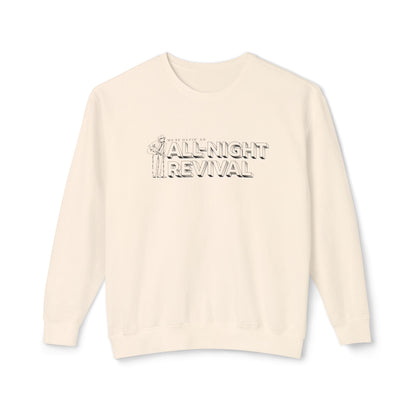 All Night Revival - Unisex - On Dark Lightweight Crewneck Sweatshirt 👕