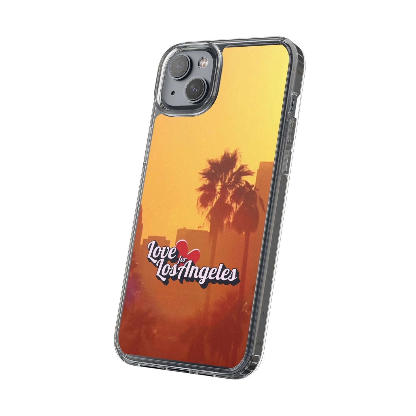 Love 4 Los Angeles  - Phone Case - Clear Cases with Sunset Design📱