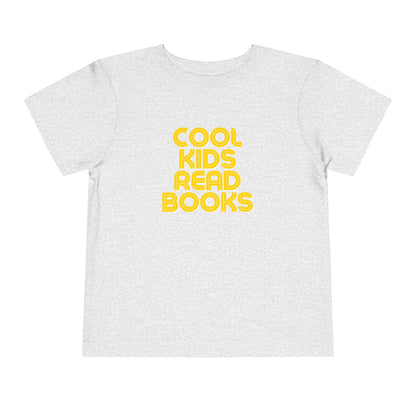 Cool Kids Read Books - Unisex Toddler/Kid - Front Print on Light & Dark Tees👕