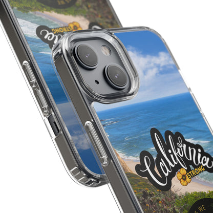 Rebuild California  - Phone Case - Clear Cases with Sunset Design📱