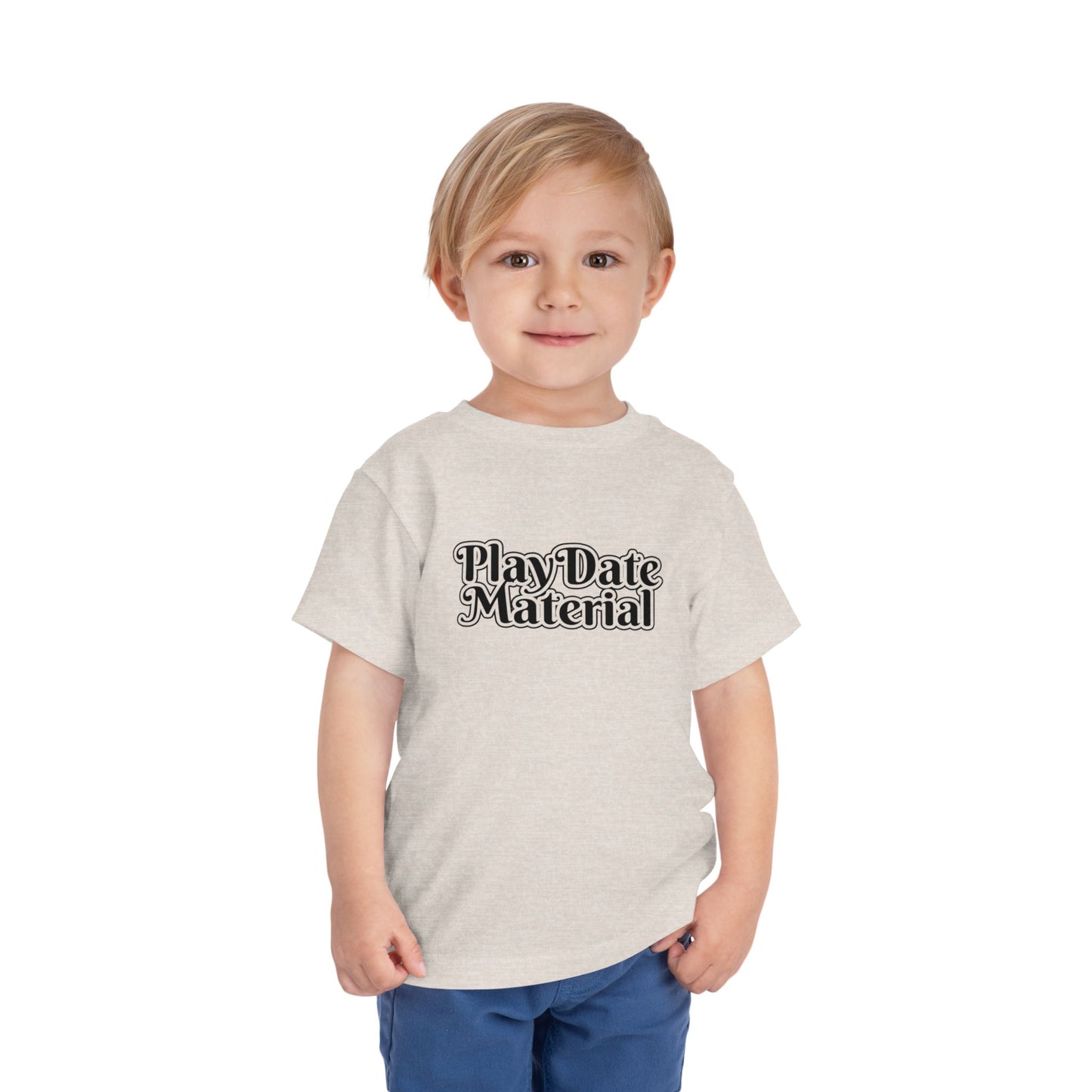 Play Date Material - Toddler/Kid - Front Print on Light & Dark Tees👕
