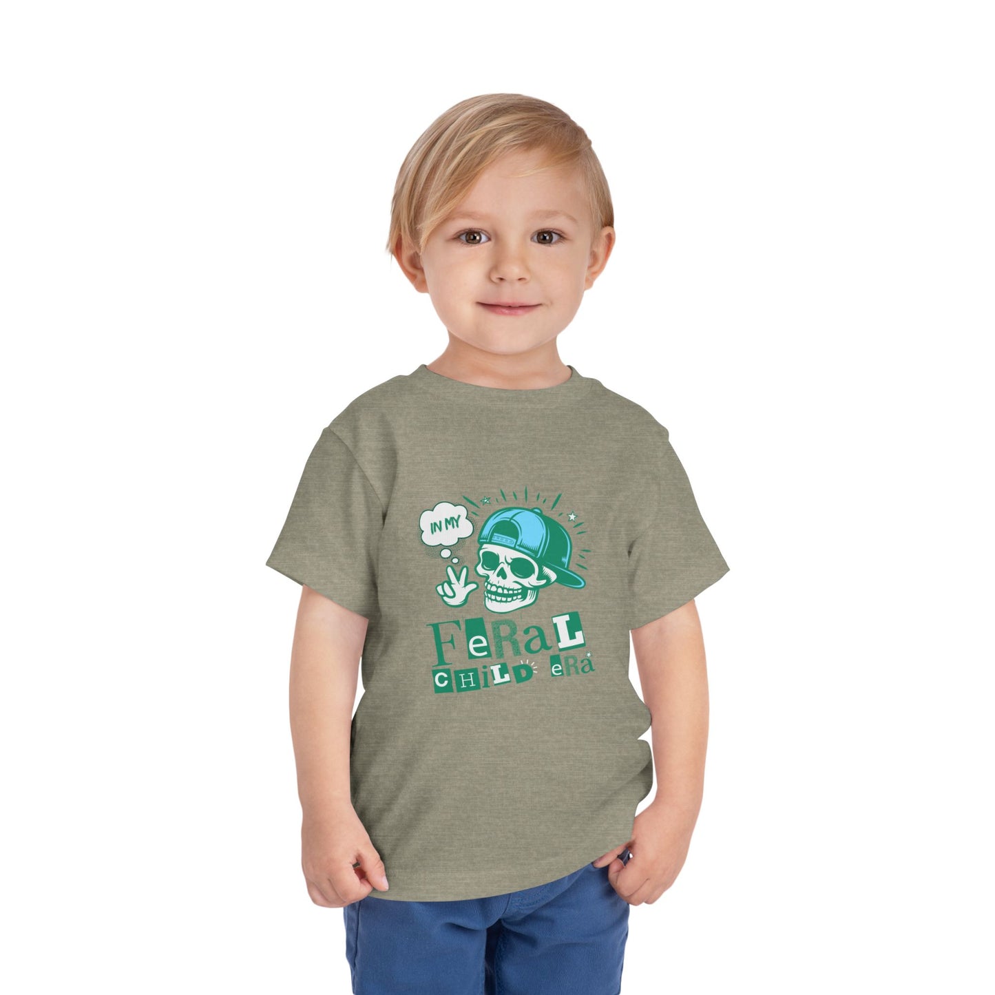 Feral Child - Unisex Toddler/Kid - Front  Print on Light & Dark Tees 👕