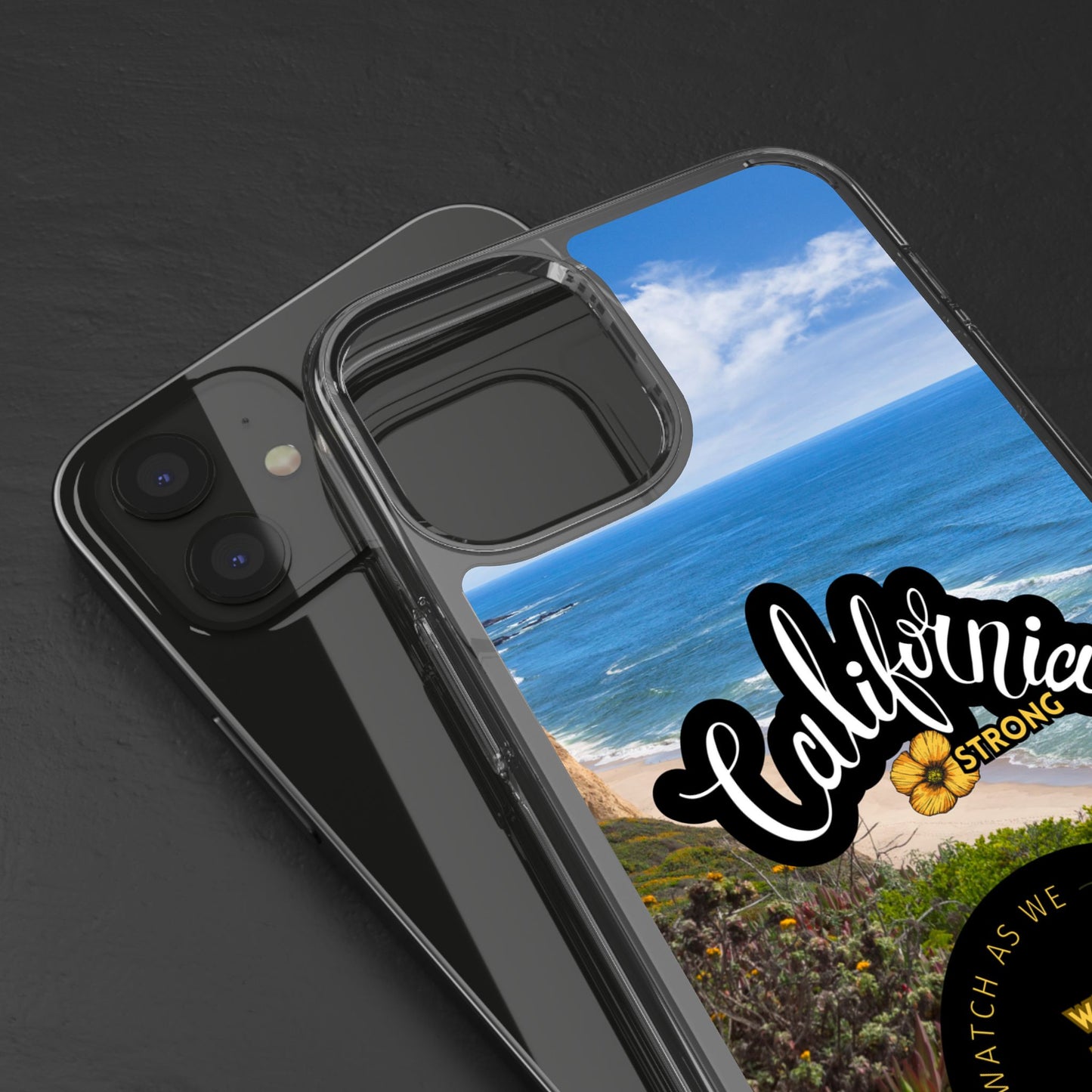 Rebuild California  - Phone Case - Clear Cases with Sunset Design📱
