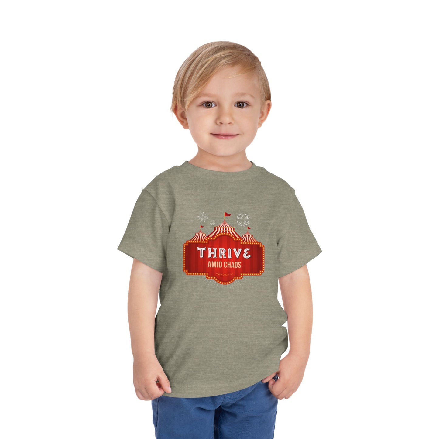Thrive Amid Chaos - Unisex Toddler/Kid - Front  Print on Light & Dark Tees 👕