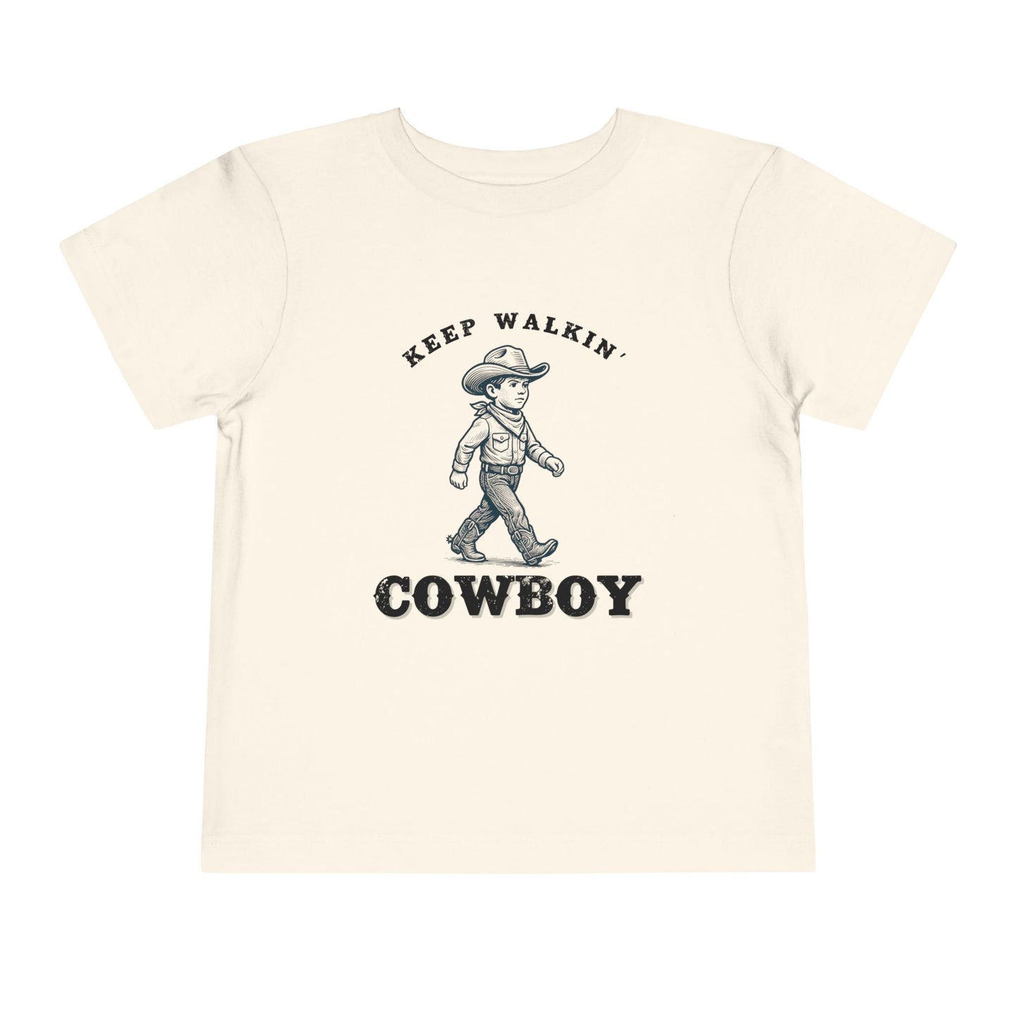 Keep Walkin Cowboy - Unisex Toddler/Kid - Front Print on Light & Dark Tees👕