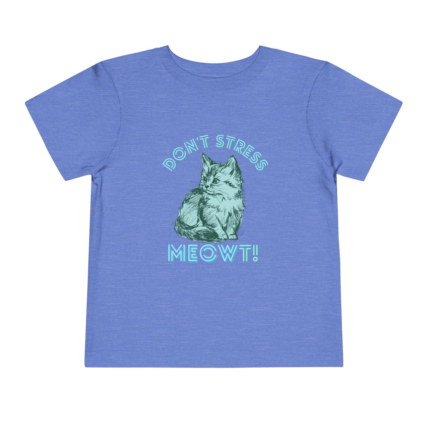 Stress Meowt - Unisex Toddler/Kid - Front  Print on Light & Dark Tees 👕