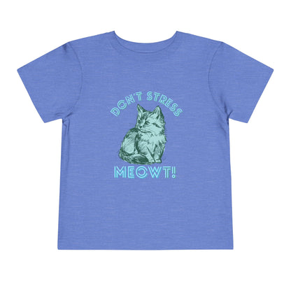 Stress Meowt - Unisex Toddler/Kid - Front  Print on Light & Dark Tees 👕