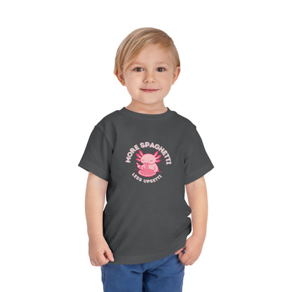 More Spaghetti - Unisex Toddler/Kid - Front Print on Light & Dark Tees👕
