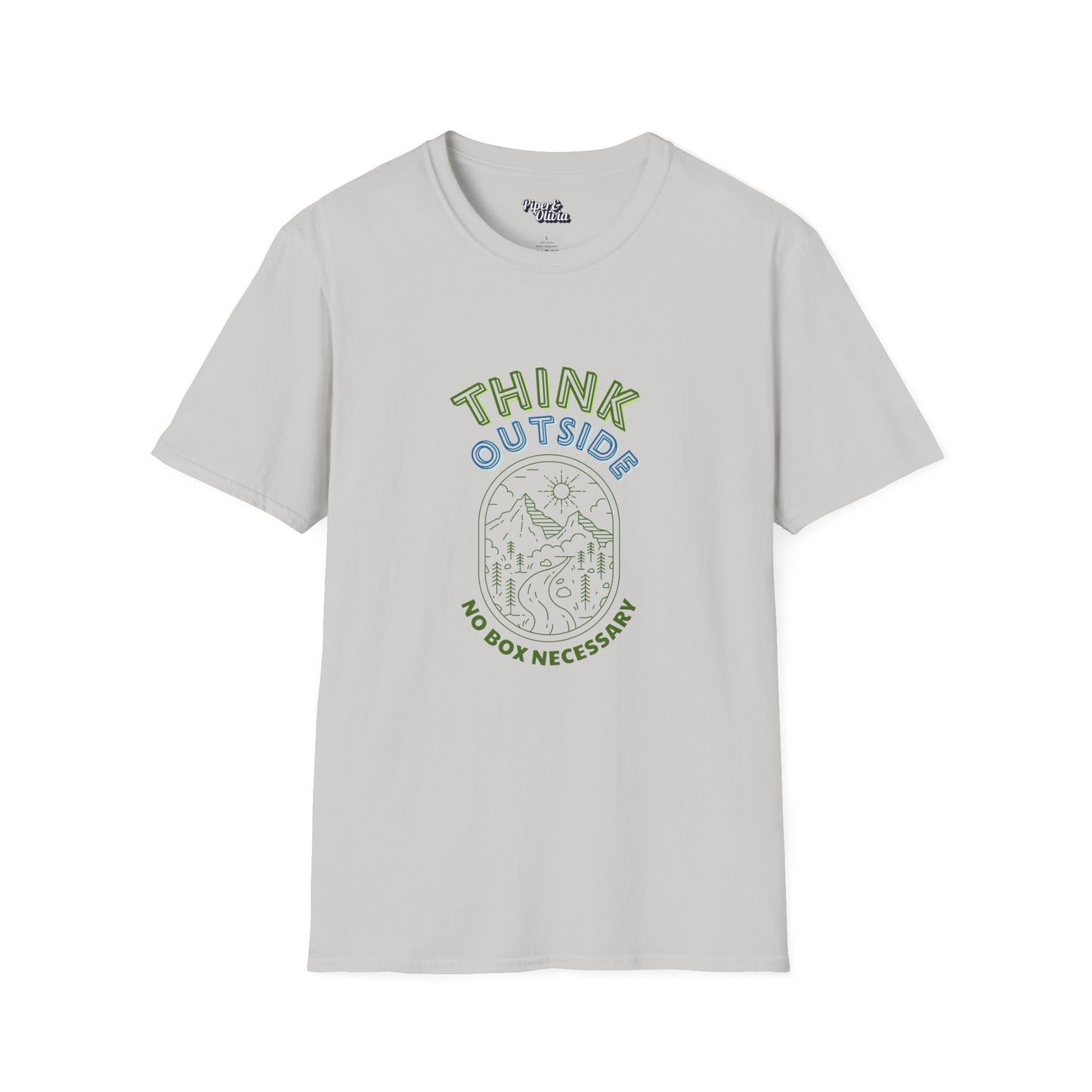 Think Outside - Unisex - On Dark and Light Colored Tee👕