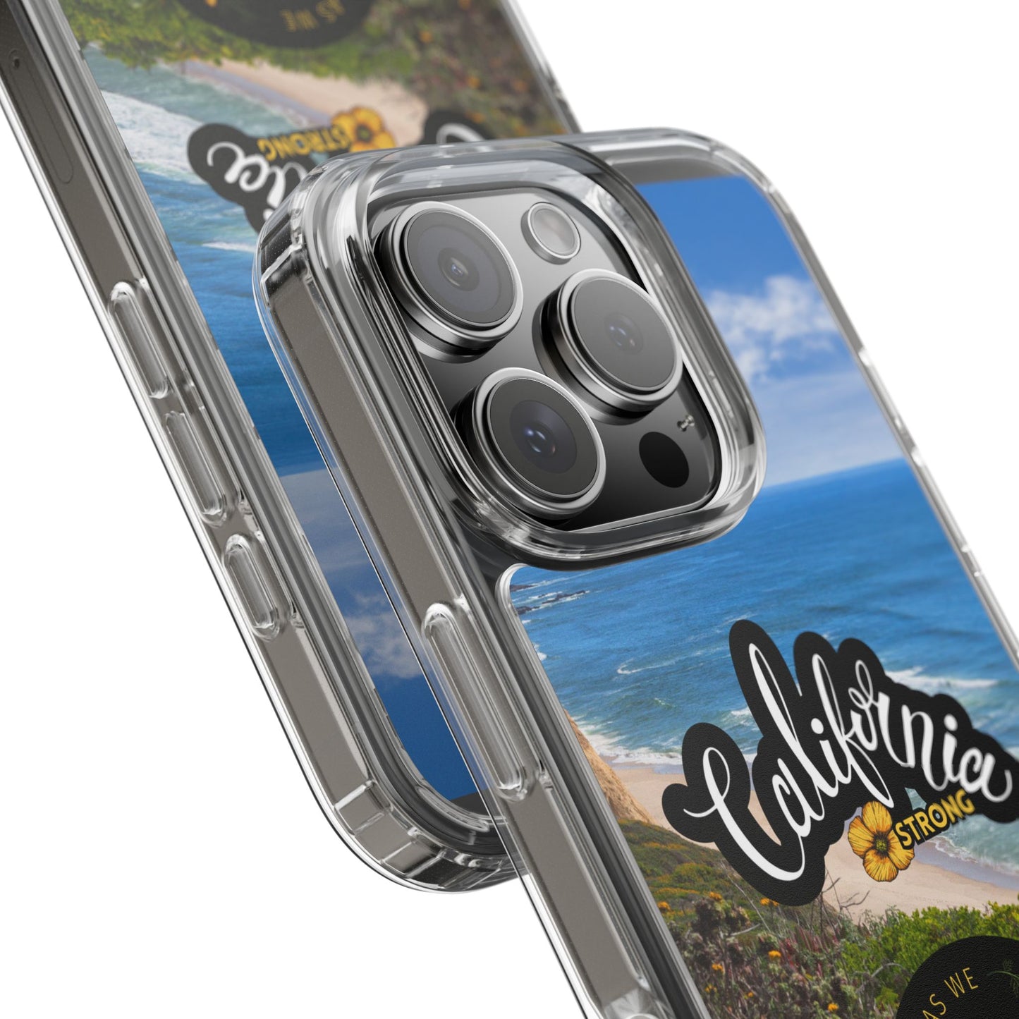 Rebuild California  - Phone Case - Clear Cases with Sunset Design📱
